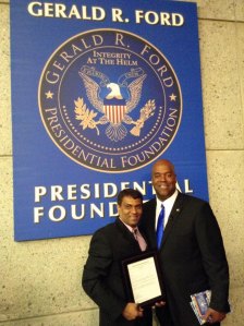Dr. Pepe Ramnath with Ambassador Clyde Rivers